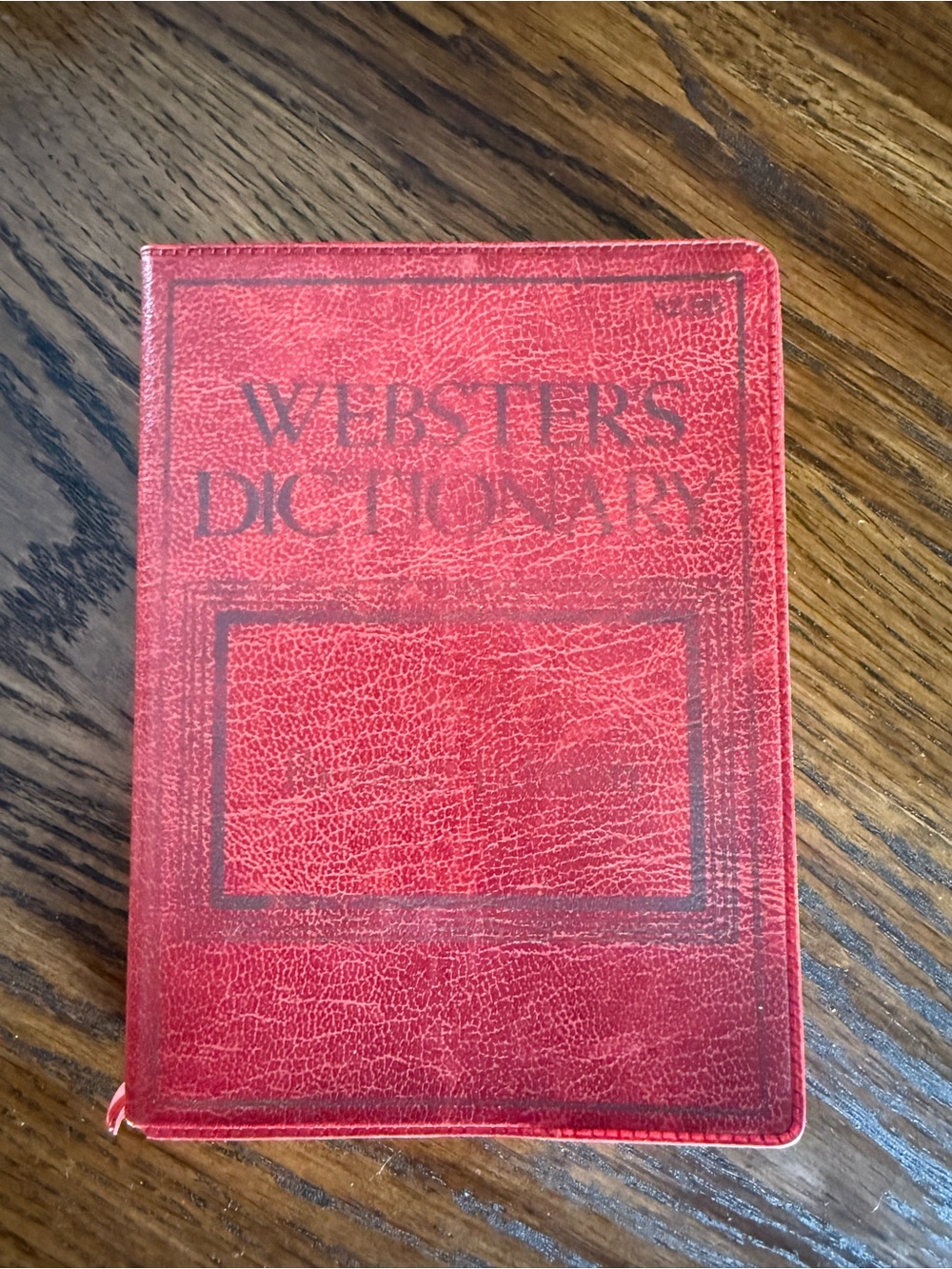 1978 Small Webster’s Dictionary Red Leather-Style